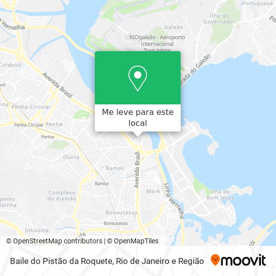 Baile do Pistão da Roquete mapa