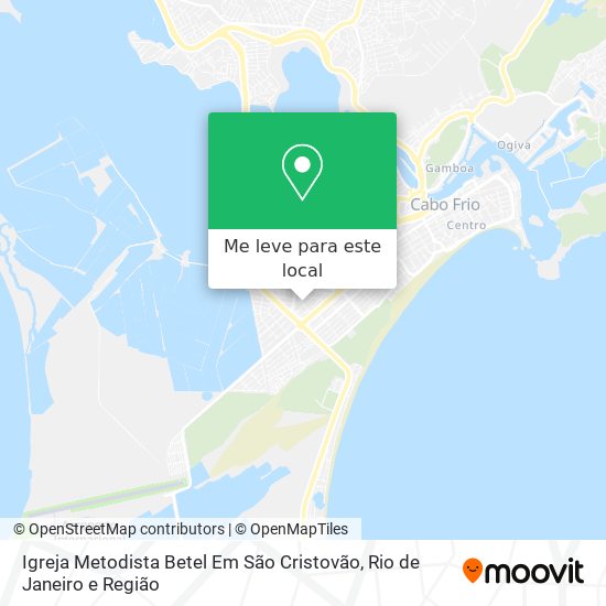 Igreja Metodista Betel Em São Cristovão mapa