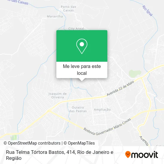 Rua Telma Tórtora Bastos, 414 mapa