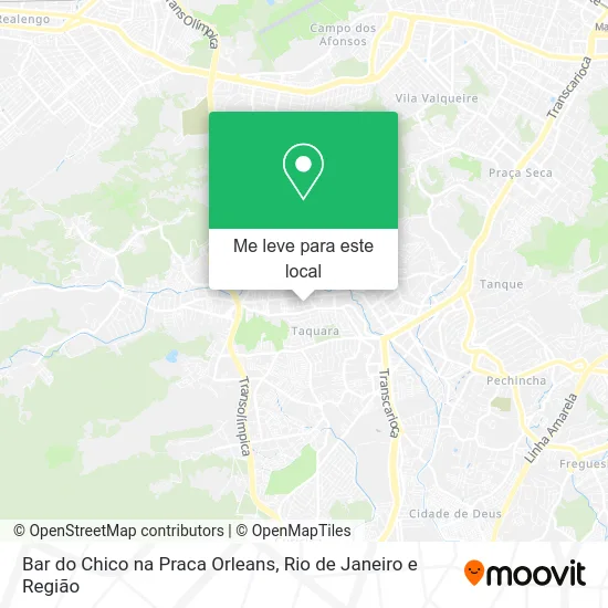 Bar do Chico na Praca Orleans mapa