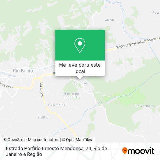 Estrada Porfírio Ernesto Mendonça, 24 mapa