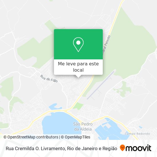 Rua Cremilda O. Livramento mapa