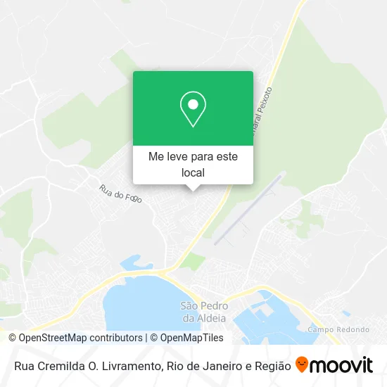 Rua Cremilda O. Livramento mapa