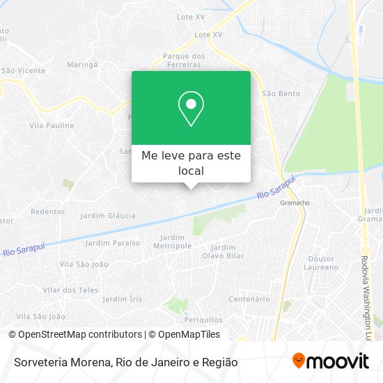 Sorveteria Morena mapa