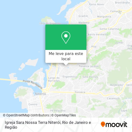 Igreja Sara Nossa Terra Niterói mapa