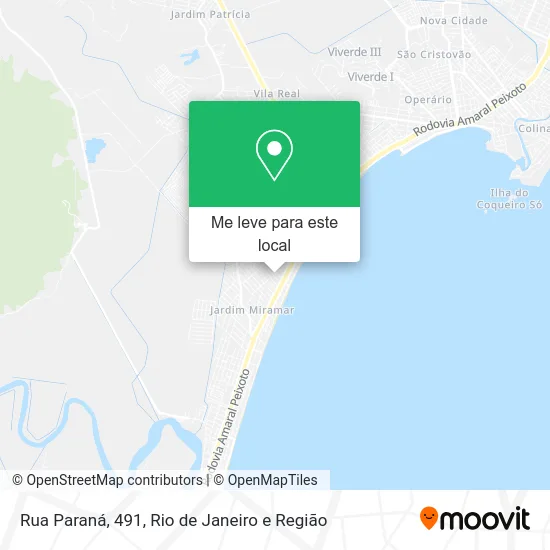 Rua Paraná, 491 mapa