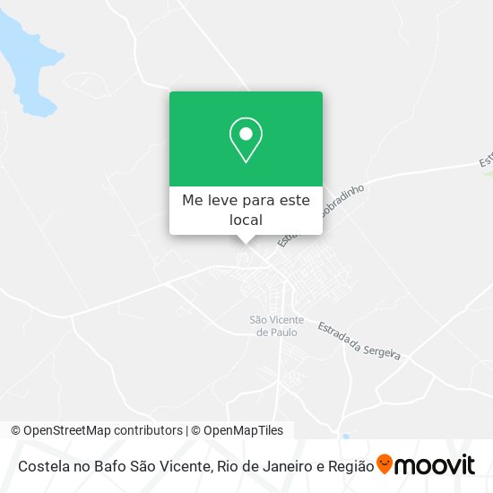 Costela no Bafo São Vicente mapa