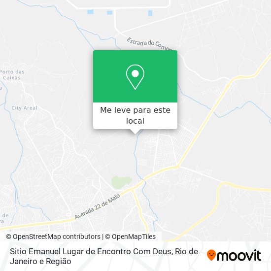 Sitio Emanuel Lugar de Encontro Com Deus mapa