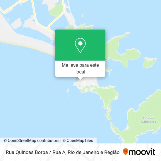 Rua Quincas Borba / Rua A mapa