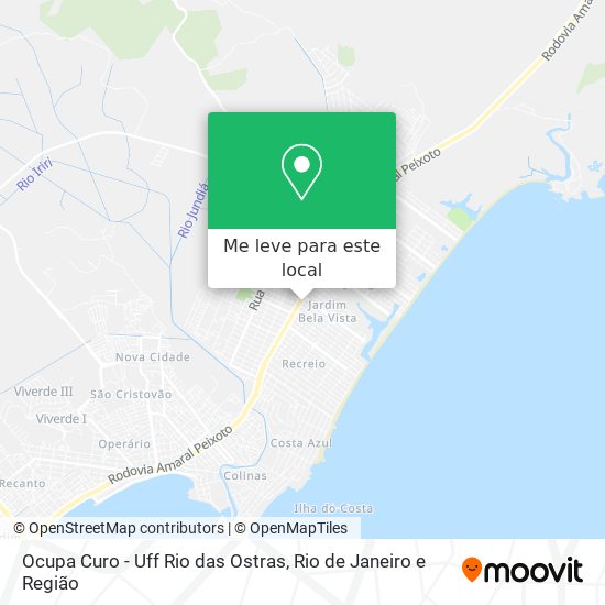 Ocupa Curo - Uff Rio das Ostras mapa