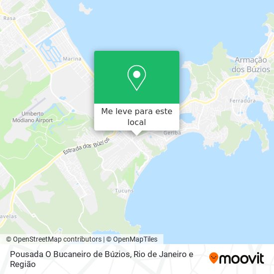 Pousada O Bucaneiro de Búzios mapa