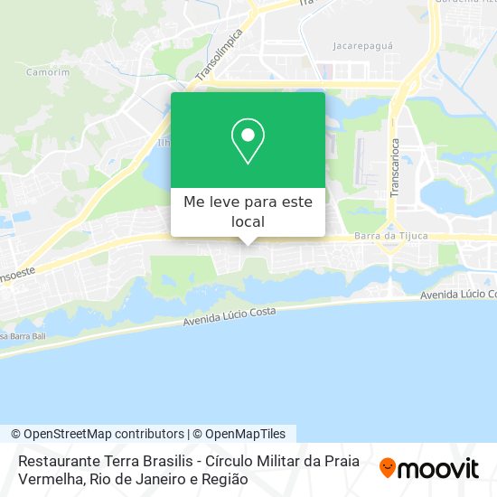 Restaurante Terra Brasilis - Círculo Militar da Praia Vermelha mapa