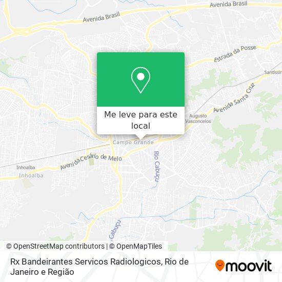 Rx Bandeirantes Servicos Radiologicos mapa