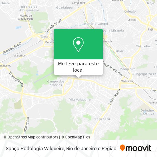 Spaço Podologia Valqueire mapa