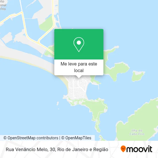 Rua Venâncio Melo, 30 mapa