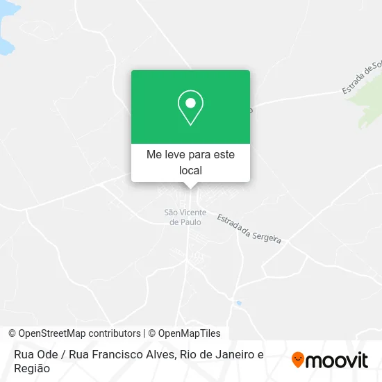 Rua Ode / Rua Francisco Alves mapa