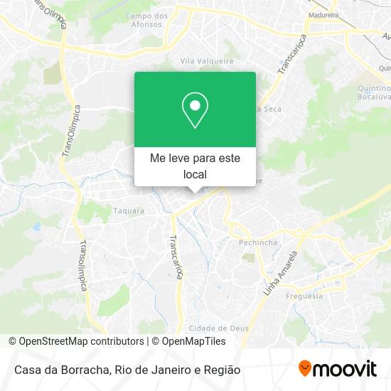 Casa da Borracha mapa