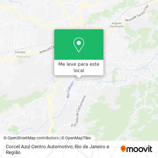 Corcel Azul Centro Automotivo mapa
