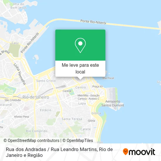 Rua dos Andradas / Rua Leandro Martins mapa
