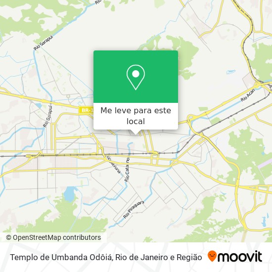 Templo de Umbanda Odôiá mapa