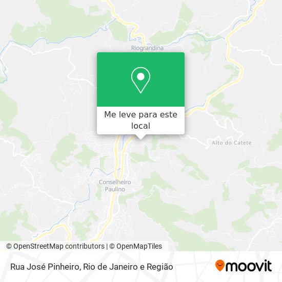 Rua José Pinheiro mapa