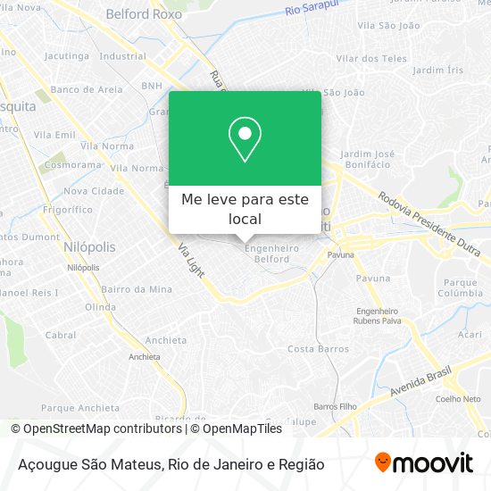 Açougue São Mateus mapa