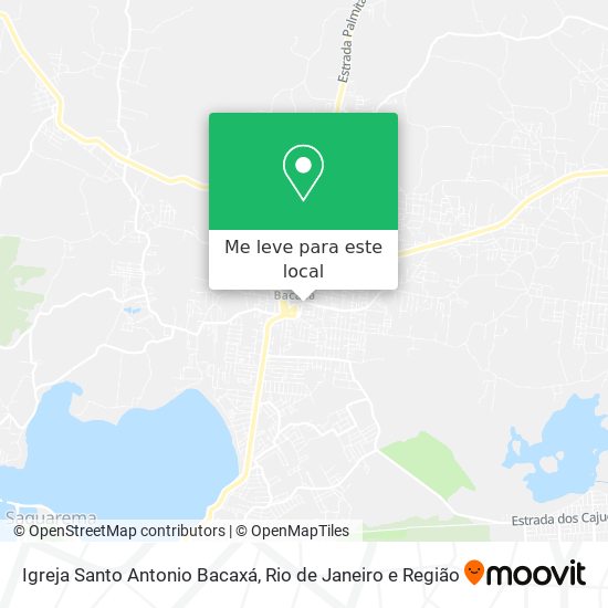 Igreja Santo Antonio Bacaxá mapa