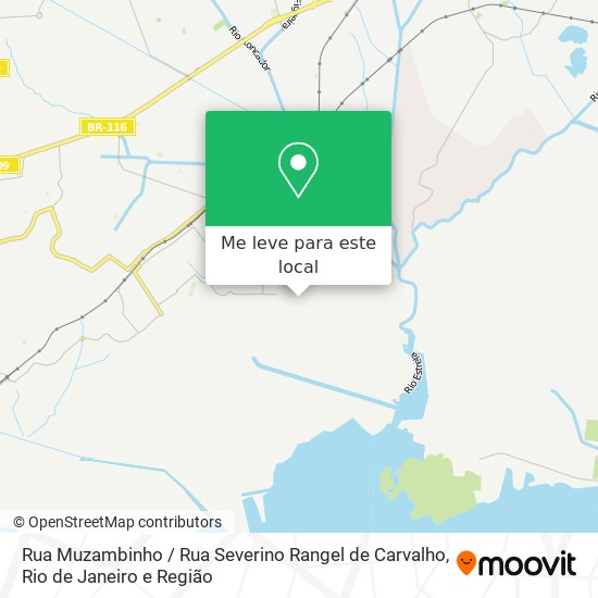 Rua Muzambinho / Rua Severino Rangel de Carvalho mapa