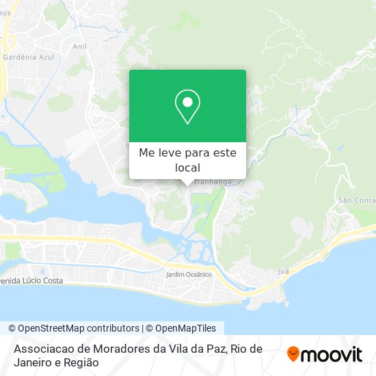 Associacao de Moradores da Vila da Paz mapa