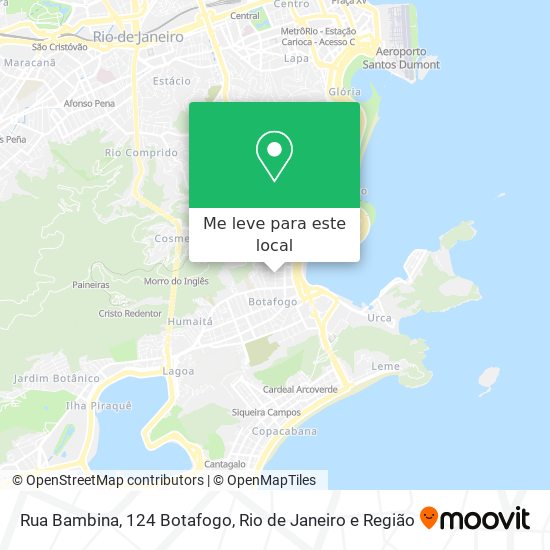 Rua Bambina, 124 Botafogo mapa