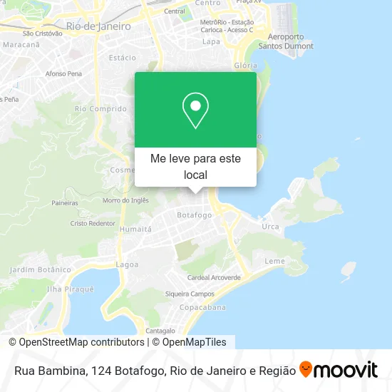 Rua Bambina, 124 Botafogo mapa