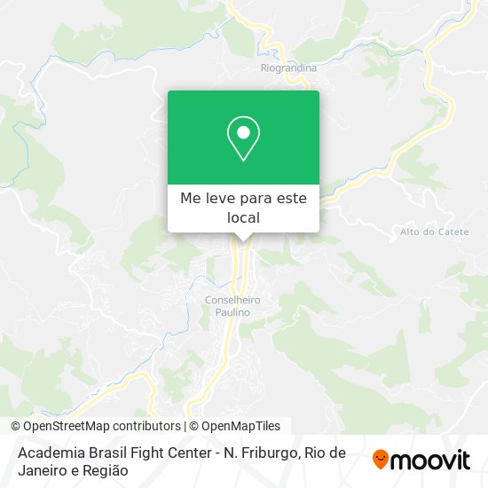 Academia Brasil Fight Center - N. Friburgo mapa