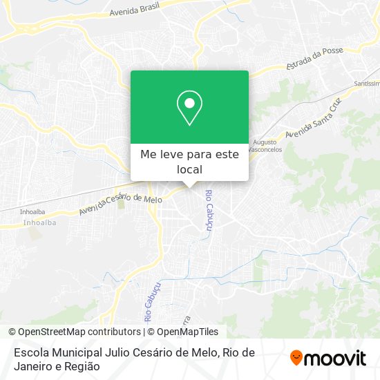 Escola Municipal Julio Cesário de Melo mapa
