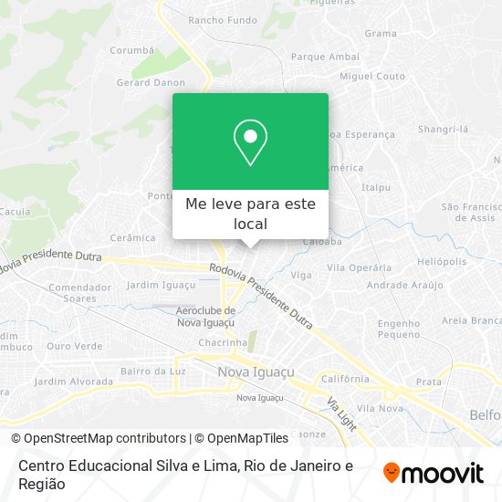 Centro Educacional Silva e Lima mapa