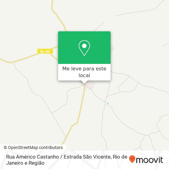Rua Américo Castanho / Estrada São Vicente mapa