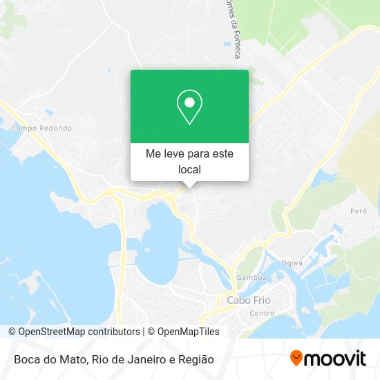 Boca do Mato mapa