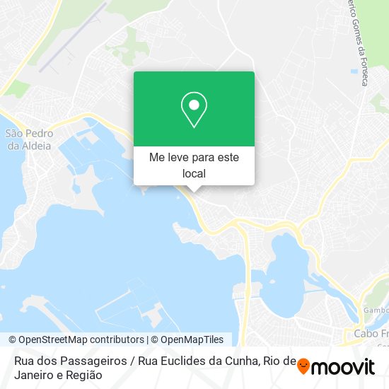 Rua dos Passageiros / Rua Euclides da Cunha mapa