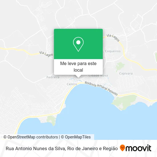 Rua Antonio Nunes da Silva mapa