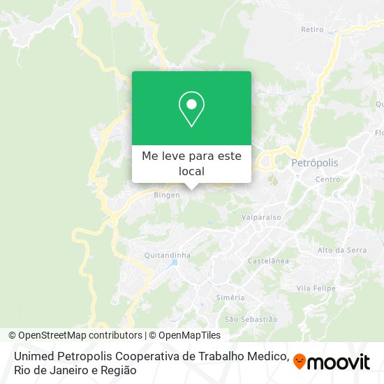 Unimed Petropolis Cooperativa de Trabalho Medico mapa