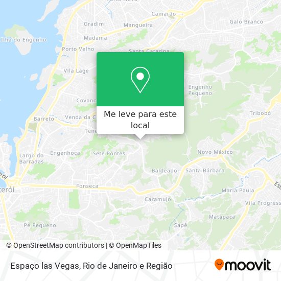 Espaço las Vegas mapa