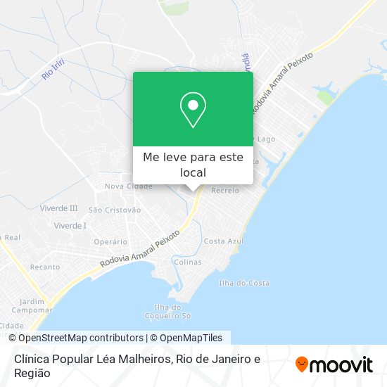 Clínica Popular Léa Malheiros mapa