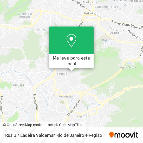 Rua B / Ladeira Valdemar mapa