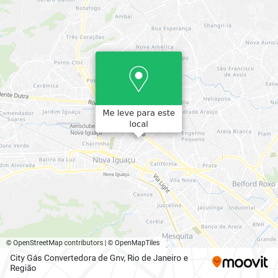 City Gás Convertedora de Gnv mapa