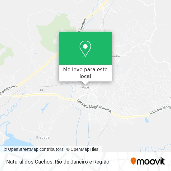 Natural dos Cachos mapa