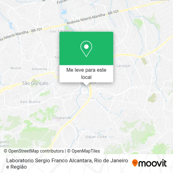 Laboratorio Sergio Franco Alcantara mapa