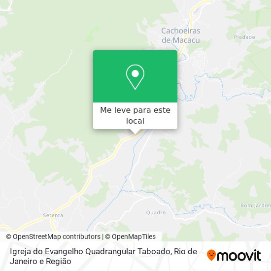 Igreja do Evangelho Quadrangular Taboado mapa