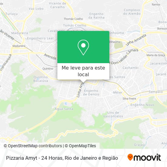 Pizzaria Amyt - 24 Horas mapa