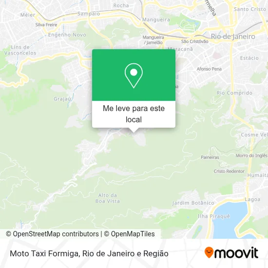 Moto Taxi Formiga mapa