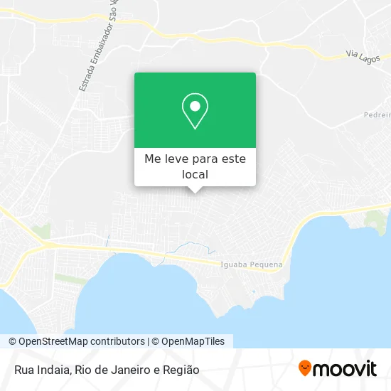 Rua Indaia mapa