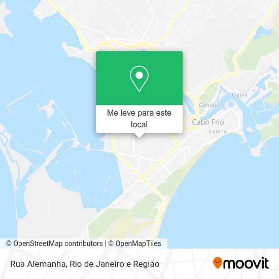 Rua Alemanha mapa
